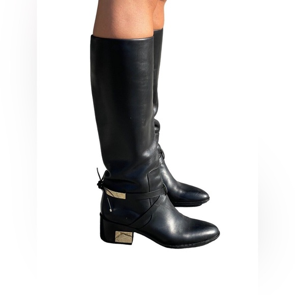 DIOR riding boots leather gold logo - Picture 2 of 11